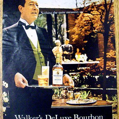 1967 Walker's Deluxe Bourbon with Waiter
