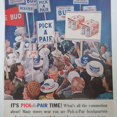 1964 Budweiser Beer with Pick A Pair Time