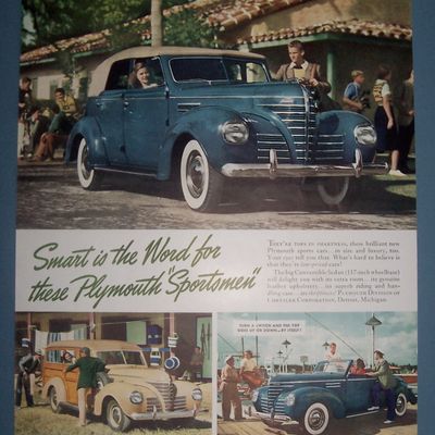 Vintage Ad: 1939 Plymouth Sportsman