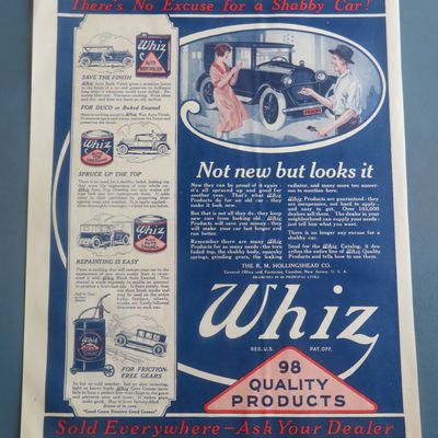 1925 Whiz Auto Products with Polish, Enamel & More