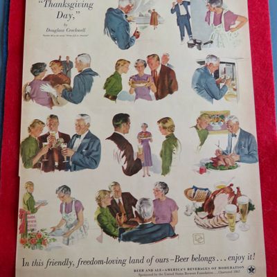 1953 Beer Belongs With Thanksgiving Day