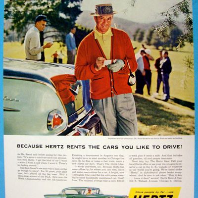 1958 Hertz Rent A Car with Sam Snead