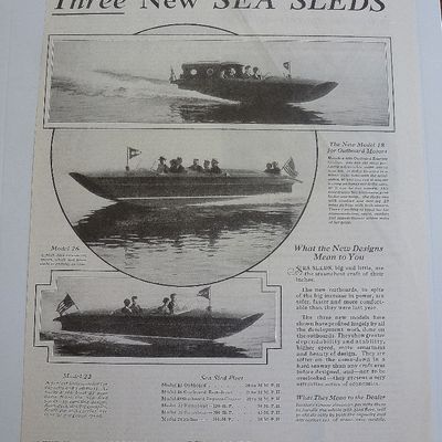 1929 Sea Sleds With 3 Different Models