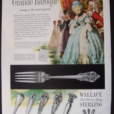 1953 Wallace Sterling Silverware with Different Styles