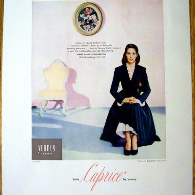 1948 Verney Fabric w/ Woman In Petticoat