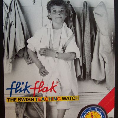 1988  Flik  Flak  Swiss  Teaching  Watch