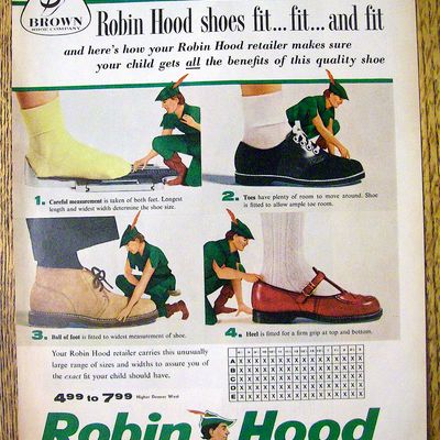 1959 Robin Hood Shoes with Robin Hood