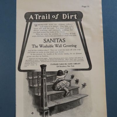 1905 Sanitas Washable Wall Covering with Baby