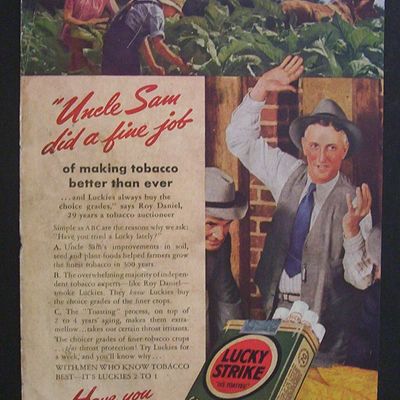1940  Lucky  Strike  Cigarettes