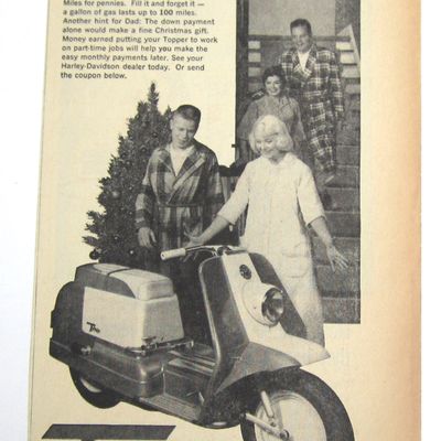1960 Vintage Harley Davidson Topper
