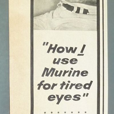 1956 Murine For Your Eyes w/Baseball's Duke Snider