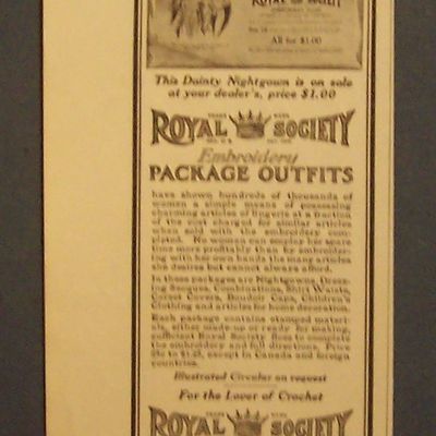 1916  Royal  Society  Outfits  &  Crochet  Cotton