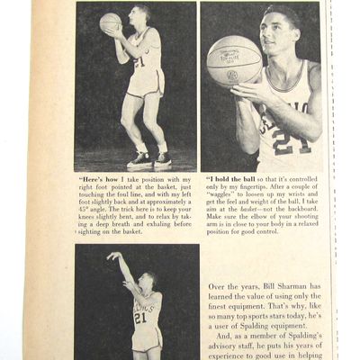1961 Vintage Spalding Basketball Tips