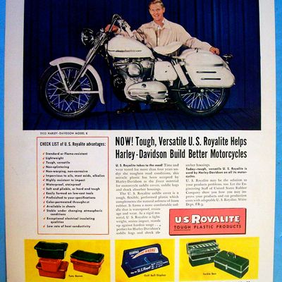 1952 U.S. Royalite with Harley Davidson K Motorcycle