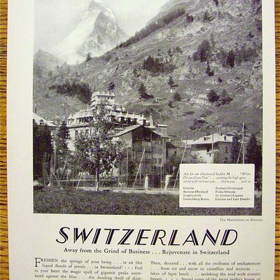 1928 Swiss Federal Railroads with Switzerland