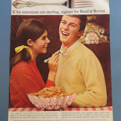 1966 Reed & Barton with Girl Feeding a Boy