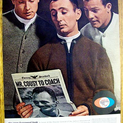 1963 Jantzen w/Frank Gifford, Bob Cousy & Paul Hornung
