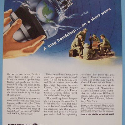 Vintage Ad: 1943 G E Radio-Television-Electronics