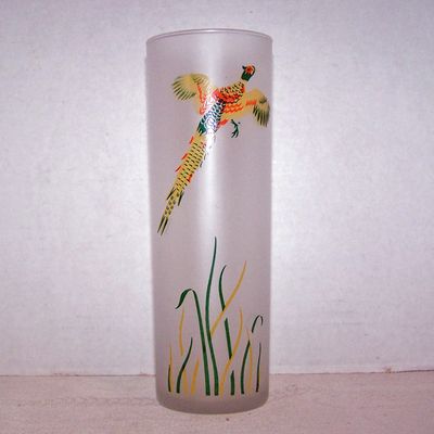 Game Bird Frosted Glass