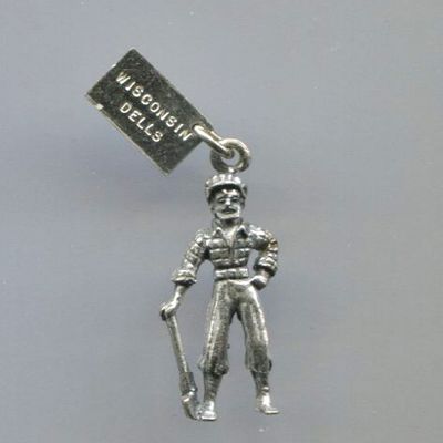 Sterling Charm Of Lumber Jack W/Ax By Bell
