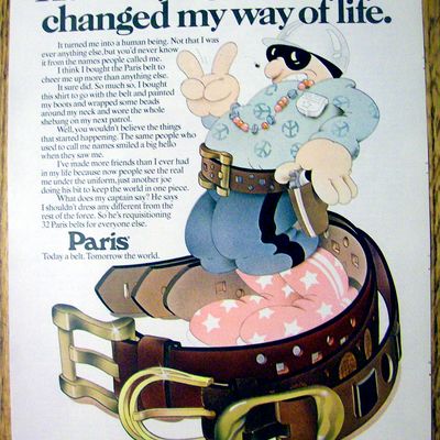 1972 Paris Belt with Police Man