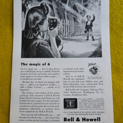 1944 Bell & Howell with Boy's First Day Of School