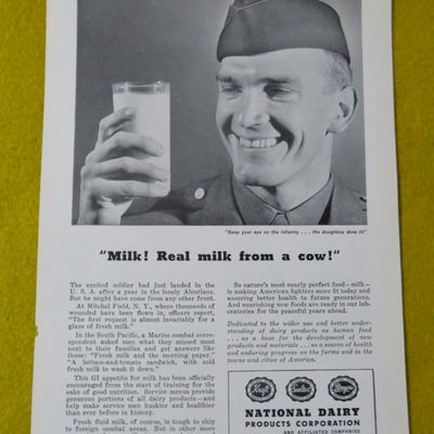 1945 National Dairy Products Corp With Soildier