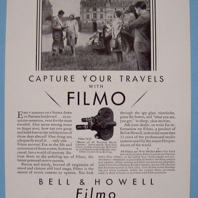 Vintage Ad: 1930 Bell & Howell Filmo