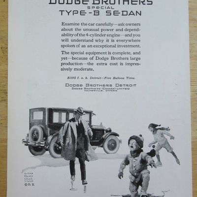 1925 Dodge Brothers with Type B Sedan with Family