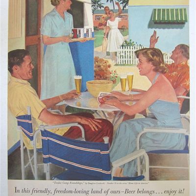 1953 Beer Belongs By Douglass Crockwell