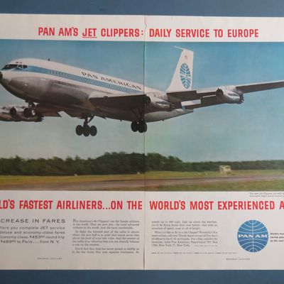 1959 Pan American Airlines w/ World's Fastest Airliner