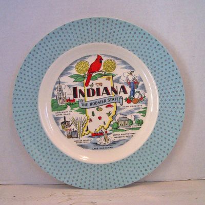 Souvenir Plate from Indiana
