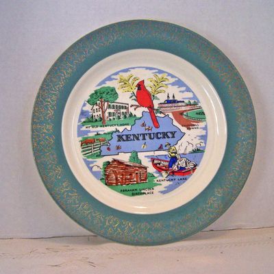 Souvenir Plate from Kentucky