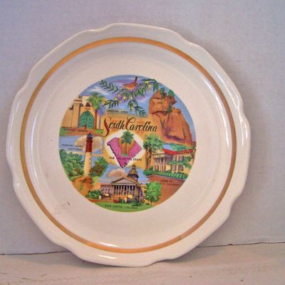 Souvenir Plate from South Carolina