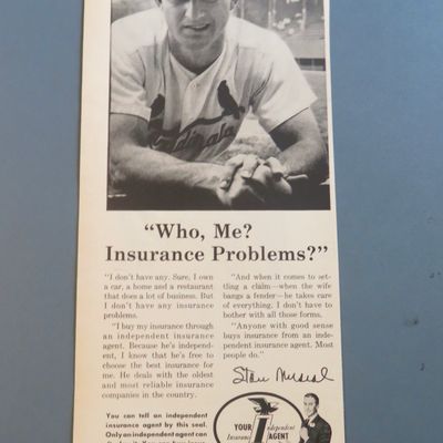 1960 National Association Of Insurance w/Stan Musial