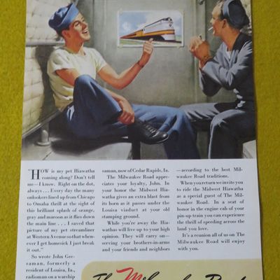 1945 The Milwaukee Road with John's Pin Up Train