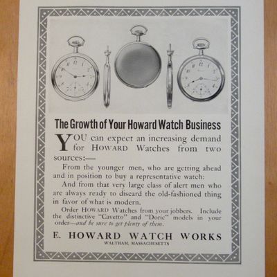 1913 E Howard Watch Works with Cavetto & Doric