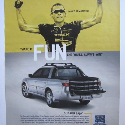 2003 Subaru Baja with Lance Armstrong