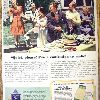 1941 Ann Page Salad Dressing