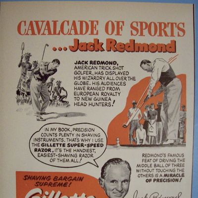 Vintage Ad: 1951 Gillette Razor w/ Jack Redmond