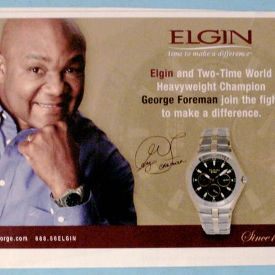 Vintage Ad: 2004 Elgin Watch with George Foreman