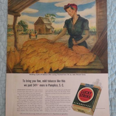 1942 Lucky Strike Cigarette By John Steuart Curry