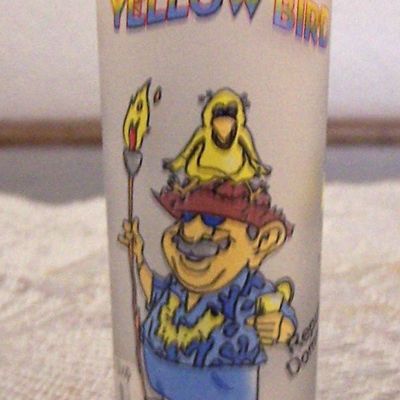 Yellow Bird Jigger Glass