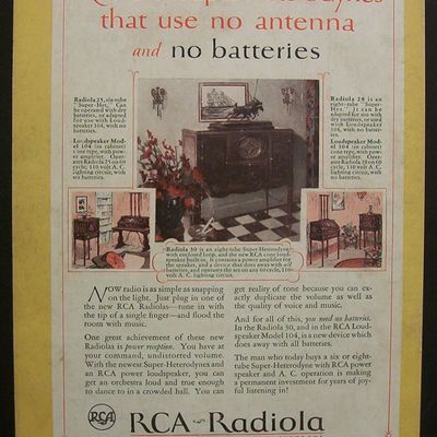 Vintage Ad: 1926 RCA-Radiola