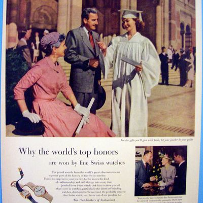 1953 Swiss Watches with Girl Graduating