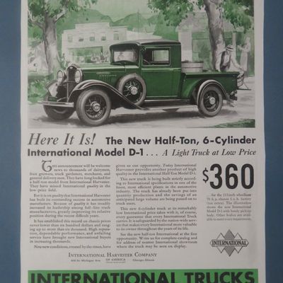 1930's International Trucks w/ the Half Ton 6 Cylinder