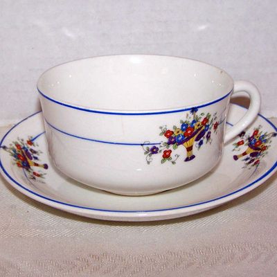 Carrollton China Cup & Saucer