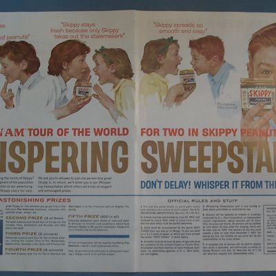 1963 Skippy Peanut Butter w/People By Norman Rockwell