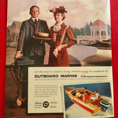 1957 Outboard Marine Corp. with First Lady & Husband