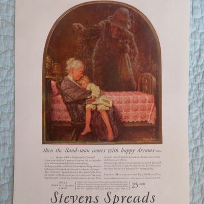 1940's Stevens Spread with Grandmother Holding Boy